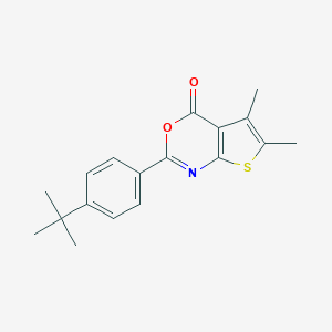 2-(4-tert-butylphenyl)-5,6-dimethyl-4H-thieno[2,3-d][1,3]oxazin-4-one