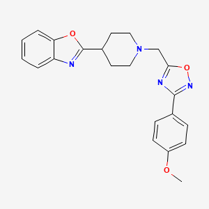 2-(1-{[3-(4-methoxyphenyl)-1,2,4-oxadiazol-5-yl]methyl}-4-piperidinyl)-1,3-benzoxazole