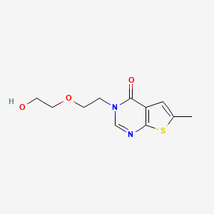 3-[2-(2-hydroxyethoxy)ethyl]-6-methylthieno[2,3-d]pyrimidin-4(3H)-one