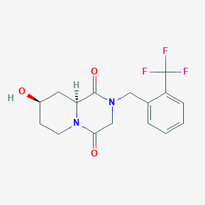 (8R*,9aS*)-8-hydroxy-2-[2-(trifluoromethyl)benzyl]tetrahydro-2H-pyrido[1,2-a]pyrazine-1,4(3H,6H)-dione