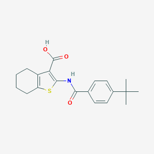 2-[(4-Tert-butylbenzoyl)amino]-4,5,6,7-tetrahydro-1-benzothiophene-3-carboxylic acid