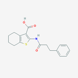 2-[(3-Phenylpropanoyl)amino]-4,5,6,7-tetrahydro-1-benzothiophene-3-carboxylic acid