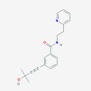 3-(3-hydroxy-3-methylbut-1-yn-1-yl)-N-(2-pyridin-2-ylethyl)benzamide