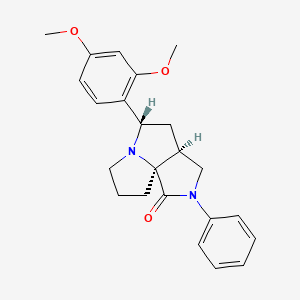 (3aS*,5S*,9aS*)-5-(2,4-dimethoxyphenyl)-2-phenylhexahydro-7H-pyrrolo[3,4-g]pyrrolizin-1(2H)-one