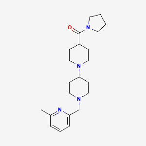 1'-[(6-methyl-2-pyridinyl)methyl]-4-(1-pyrrolidinylcarbonyl)-1,4'-bipiperidine