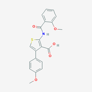 2-[(2-Methoxybenzoyl)amino]-4-(4-methoxyphenyl)-3-thiophenecarboxylic acid