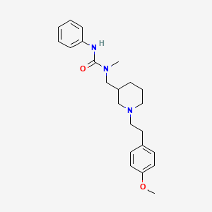 N-({1-[2-(4-methoxyphenyl)ethyl]-3-piperidinyl}methyl)-N-methyl-N'-phenylurea