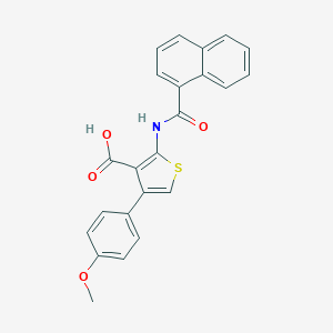 4-(4-Methoxyphenyl)-2-(1-naphthoylamino)-3-thiophenecarboxylic acid