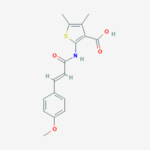 2-{[3-(4-Methoxyphenyl)acryloyl]amino}-4,5-dimethyl-3-thiophenecarboxylic acid