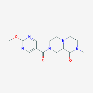 8-[(2-methoxypyrimidin-5-yl)carbonyl]-2-methylhexahydro-2H-pyrazino[1,2-a]pyrazin-1(6H)-one