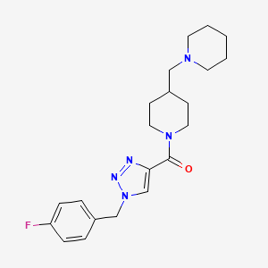 1-{[1-(4-fluorobenzyl)-1H-1,2,3-triazol-4-yl]carbonyl}-4-(1-piperidinylmethyl)piperidine