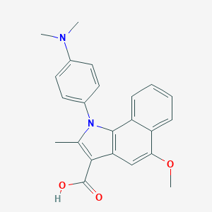 1-[4-(dimethylamino)phenyl]-5-methoxy-2-methyl-1H-benzo[g]indole-3-carboxylic acid