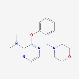 N,N-dimethyl-3-[2-(morpholin-4-ylmethyl)phenoxy]pyrazin-2-amine