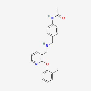 N-{4-[({[2-(2-methylphenoxy)-3-pyridinyl]methyl}amino)methyl]phenyl}acetamide