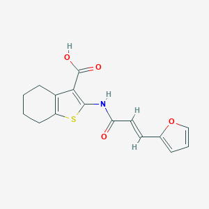 2-{[3-(2-Furyl)acryloyl]amino}-4,5,6,7-tetrahydro-1-benzothiophene-3-carboxylic acid