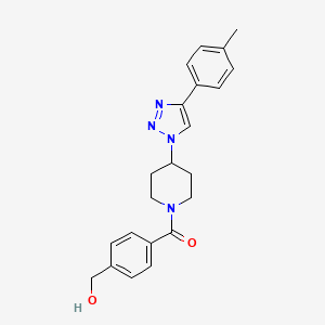 [4-(Hydroxymethyl)phenyl]-[4-[4-(4-methylphenyl)triazol-1-yl]piperidin-1-yl]methanone