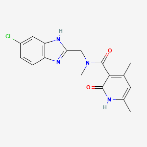 N-[(5-chloro-1H-benzimidazol-2-yl)methyl]-N,4,6-trimethyl-2-oxo-1,2-dihydropyridine-3-carboxamide