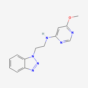 N-[2-(1H-1,2,3-benzotriazol-1-yl)ethyl]-6-methoxypyrimidin-4-amine