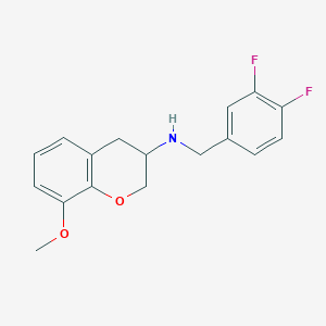 (3,4-difluorobenzyl)(8-methoxy-3,4-dihydro-2H-chromen-3-yl)amine