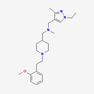 1-(1-ethyl-5-methyl-1H-pyrazol-4-yl)-N-({1-[2-(2-methoxyphenyl)ethyl]piperidin-4-yl}methyl)-N-methylmethanamine