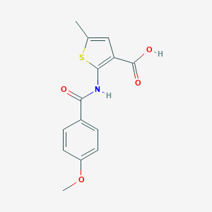 2-[(4-Methoxybenzoyl)amino]-5-methyl-3-thiophenecarboxylic acid
