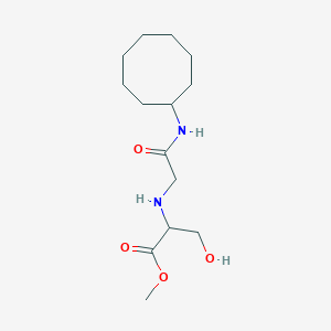 methyl 2-{[2-(cyclooctylamino)-2-oxoethyl]amino}-3-hydroxypropanoate