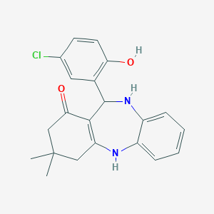 6-(5-chloro-2-hydroxyphenyl)-9,9-dimethyl-6,8,10,11-tetrahydro-5H-benzo[b][1,4]benzodiazepin-7-one