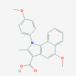 5-Methoxy-1-(4-methoxyphenyl)-2-methylbenzo[g]indole-3-carboxylic acid