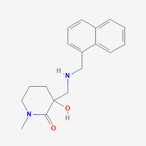 3-Hydroxy-1-methyl-3-[(naphthalen-1-ylmethylamino)methyl]piperidin-2-one