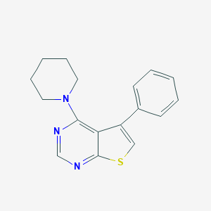 5-Phenyl-4-piperidin-1-ylthieno[2,3-d]pyrimidine