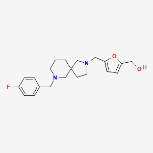 (5-{[7-(4-fluorobenzyl)-2,7-diazaspiro[4.5]dec-2-yl]methyl}-2-furyl)methanol