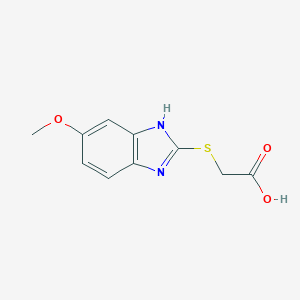 molecular formula C10H10N2O3S B378827 (5-甲氧基-1H-苯并咪唑-2-基硫基)-乙酸 CAS No. 4813-87-0