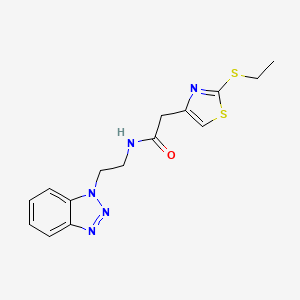 N-[2-(1H-1,2,3-benzotriazol-1-yl)ethyl]-2-[2-(ethylthio)-1,3-thiazol-4-yl]acetamide