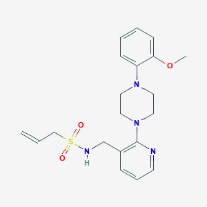 N-({2-[4-(2-methoxyphenyl)-1-piperazinyl]-3-pyridinyl}methyl)-2-propene-1-sulfonamide