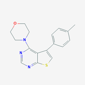 4-[5-(4-Methylphenyl)thieno[2,3-d]pyrimidin-4-yl]morpholine