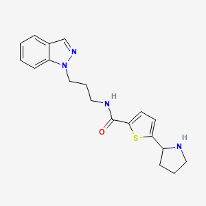 N-(3-indazol-1-ylpropyl)-5-pyrrolidin-2-ylthiophene-2-carboxamide