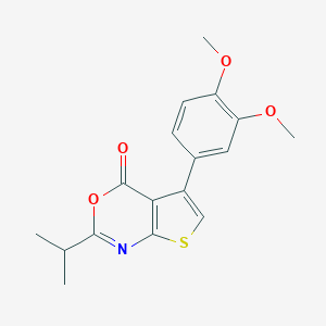 5-(3,4-dimethoxyphenyl)-2-isopropyl-4H-thieno[2,3-d][1,3]oxazin-4-one