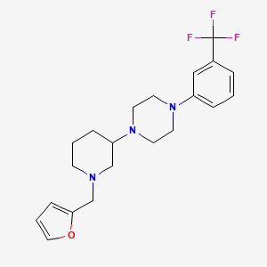 1-[1-(2-furylmethyl)-3-piperidinyl]-4-[3-(trifluoromethyl)phenyl]piperazine