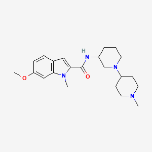 6-methoxy-1-methyl-N-(1'-methyl-1,4'-bipiperidin-3-yl)-1H-indole-2-carboxamide