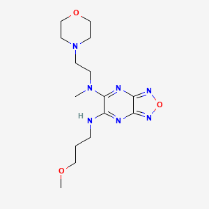 6-N-(3-methoxypropyl)-5-N-methyl-5-N-(2-morpholin-4-ylethyl)-[1,2,5]oxadiazolo[3,4-b]pyrazine-5,6-diamine