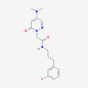 2-[4-(dimethylamino)-6-oxo-1(6H)-pyridazinyl]-N-[3-(3-fluorophenyl)propyl]acetamide