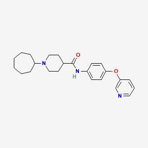 1-cycloheptyl-N-[4-(3-pyridinyloxy)phenyl]-4-piperidinecarboxamide