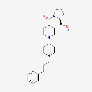 ((2S)-1-{[1'-(3-phenylpropyl)-1,4'-bipiperidin-4-yl]carbonyl}-2-pyrrolidinyl)methanol