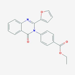 4-(2-Furan-2-yl-4-oxo-4H-quinazolin-3-yl)-benzoic acid ethyl ester