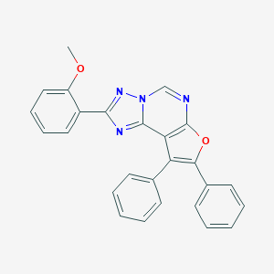 molecular formula C26H18N4O2 B378860 2-(2-Methoxyphenyl)-8,9-diphenylfuro[3,2-e][1,2,4]triazolo[1,5-c]pyrimidine 