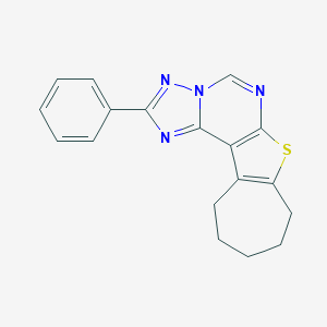 2-phenyl-9,10,11,12-tetrahydro-8H-cyclohepta[4,5]thieno[3,2-e][1,2,4]triazolo[1,5-c]pyrimidine