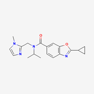 2-cyclopropyl-N-isopropyl-N-[(1-methyl-1H-imidazol-2-yl)methyl]-1,3-benzoxazole-6-carboxamide