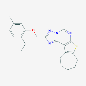 2-isopropyl-5-methylphenyl 9,10,11,12-tetrahydro-8H-cyclohepta[4,5]thieno[3,2-e][1,2,4]triazolo[1,5-c]pyrimidin-2-ylmethyl ether