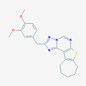 2-(3,4-Dimethoxy-benzyl)-8,9,10,11-tetrahydro-7H-6-thia-1,3,3a,5-tetraaza-cycloh