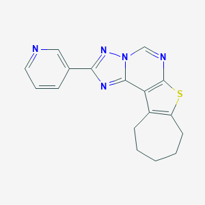 2-Pyridin-3-yl-8,9,10,11-tetrahydro-7H-6-thia-1,3,3a,5-tetraaza-cyclohepta[b]-as
